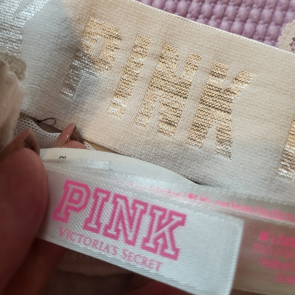PINK Victoria's Secret Cream Lace Bra Intimates - Picture 3 of 3